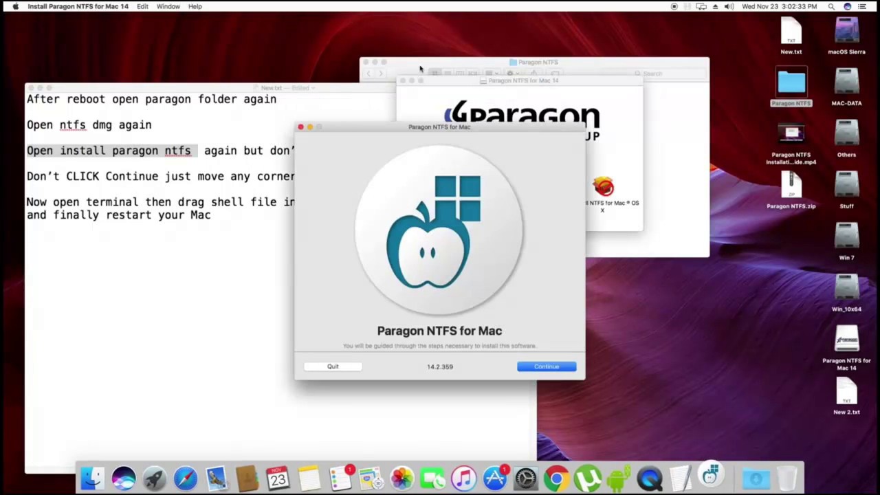 paragon ntfs dmg for mac